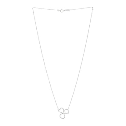 Tiffany Platinum Diamond Small Paper Flowers Pendant Necklace 3 of 5