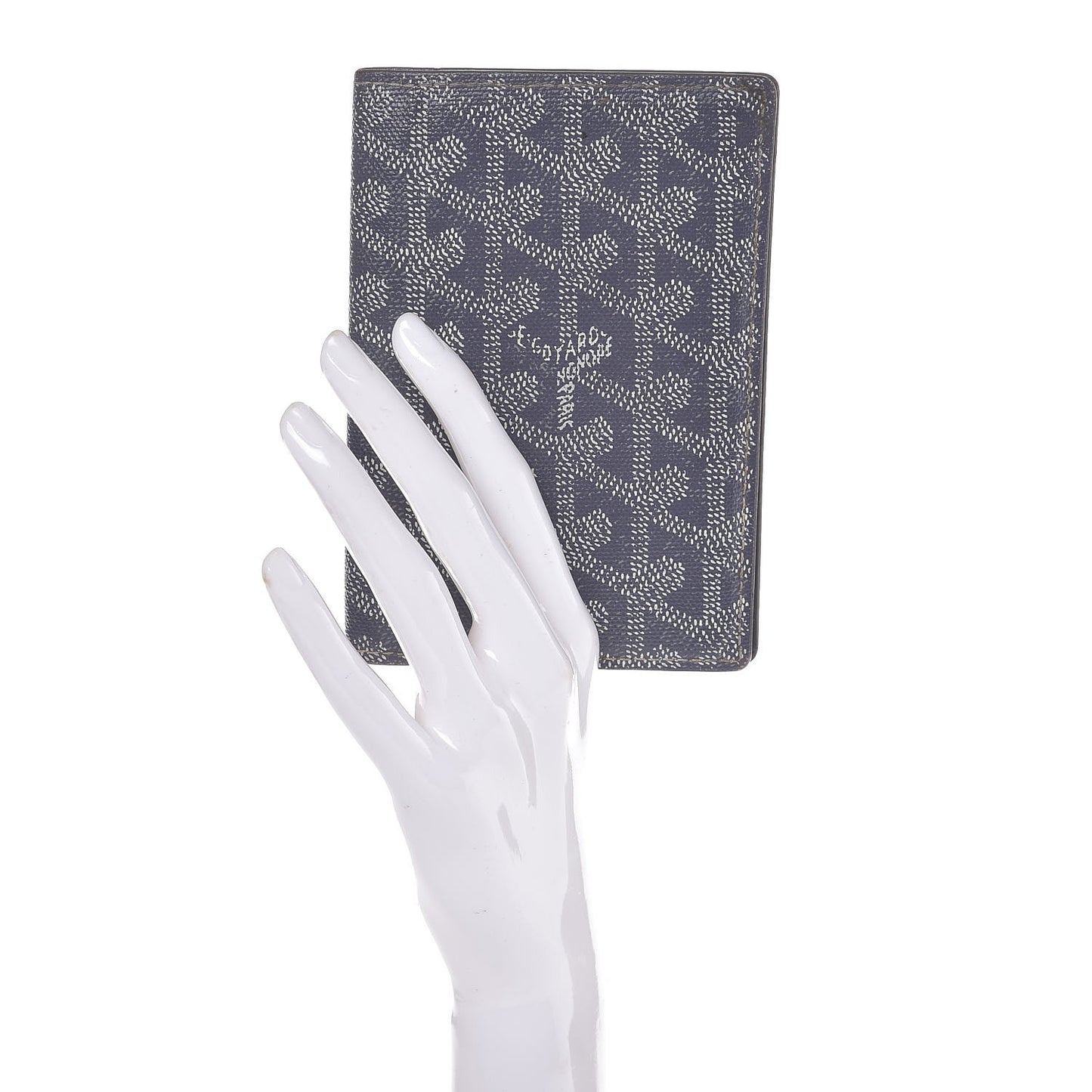Goyardine Passport Wallet Grey