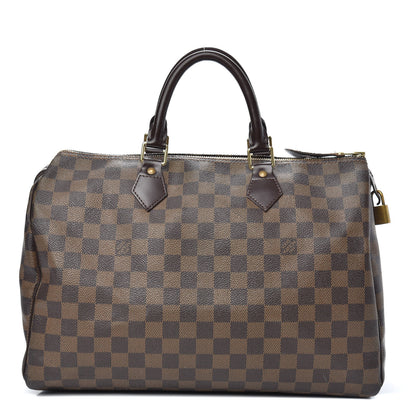 Louis Vuitton Damier Ebene Speedy 35 1 of 16