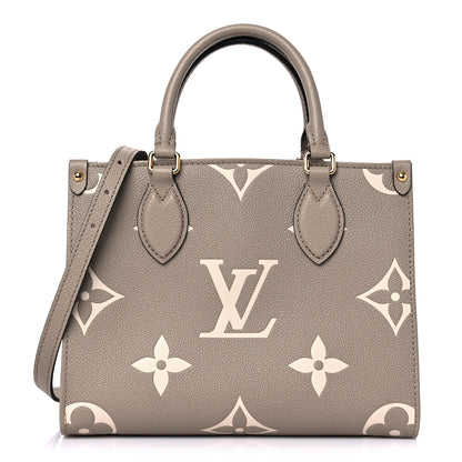 Louis Vuitton Empreinte Monogram Giant Onthego PM Tourterelle Creme 1 of 8