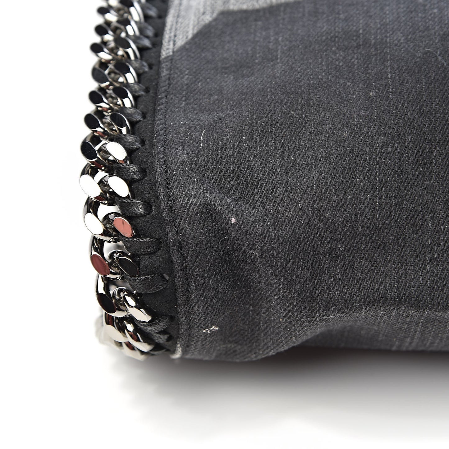 Denim Star Small Falabella Tote Black