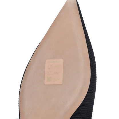 Christian Dior Technical Canvas Ribbon J'Adior Slingback Ballet Flats 39.5 Black 11 of 12