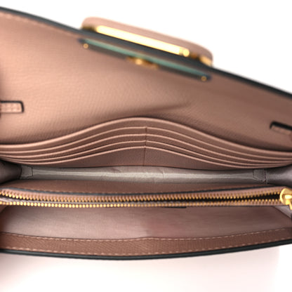 Valentino Garavani Grainy Calfskin Vlogo Wallet On Chain Rose Cannelle 5 of 8