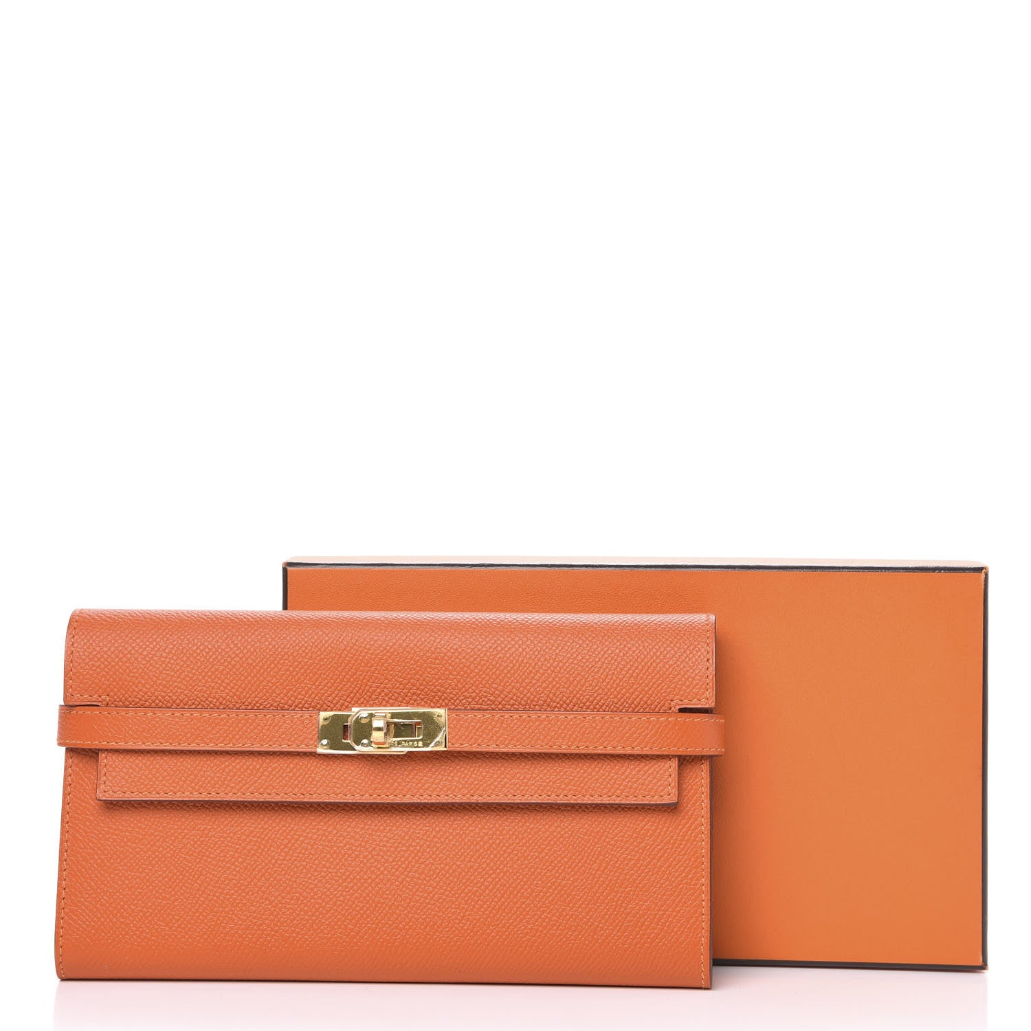 Hermes Epsom Kelly Longue Wallet Orange 9 of 9