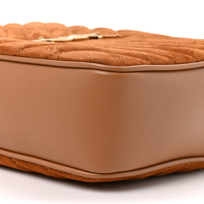 Saint Laurent Suede Matelasse Monogram Lou Camera Bag Cinnamon 9 of 10