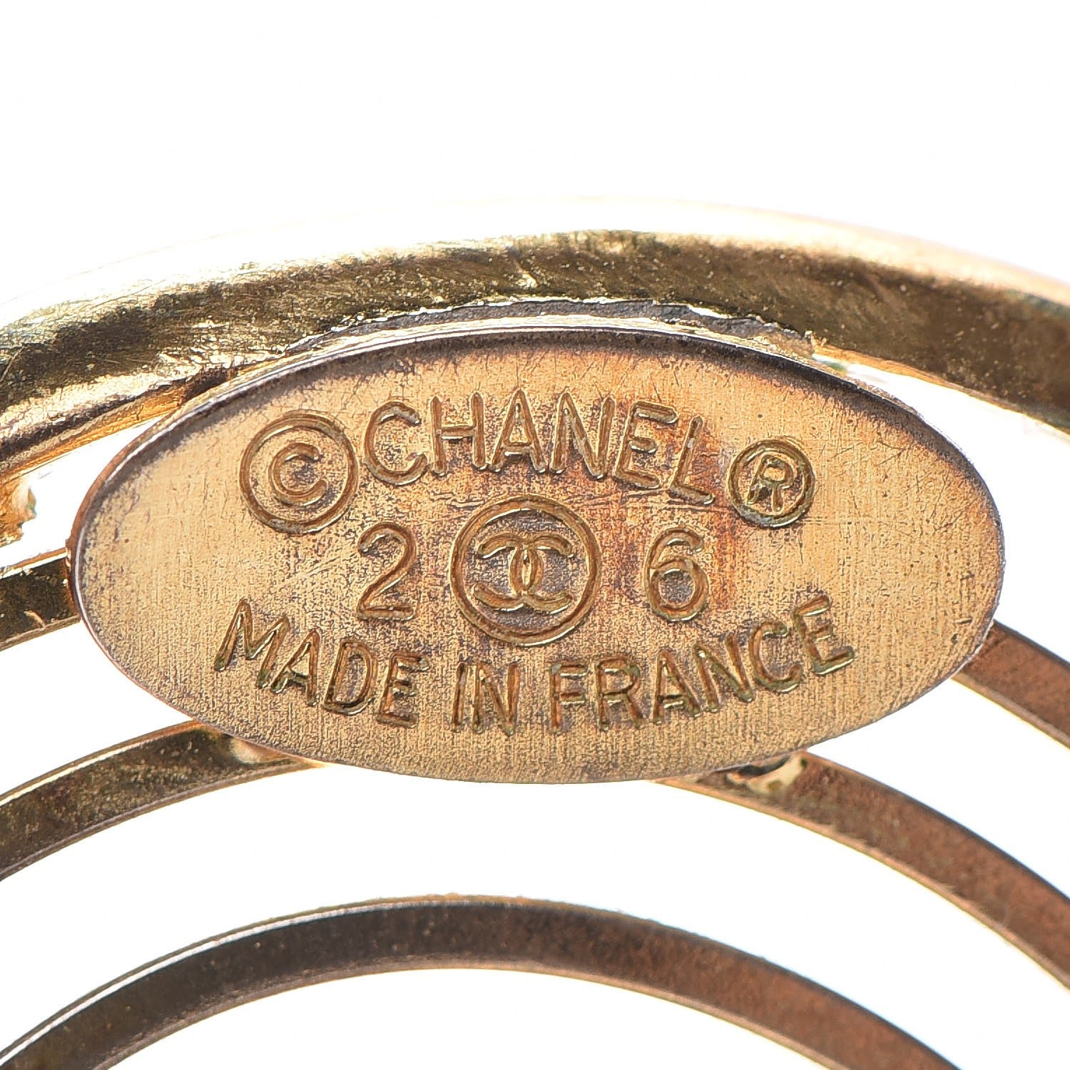 Chanel Round CC Clip On Earrings Gold 3 of 6