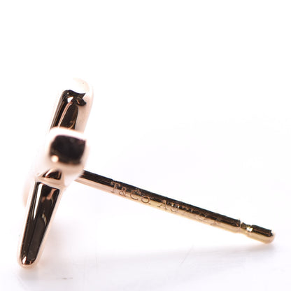 Tiffany 18K Rose Gold Small Paloma's Graffiti X Earrings 4 of 5