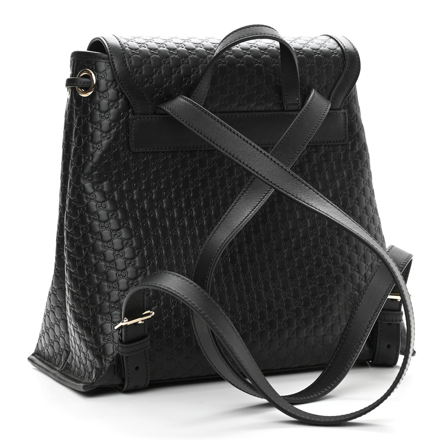 Microguccissima Drawstring Backpack Black