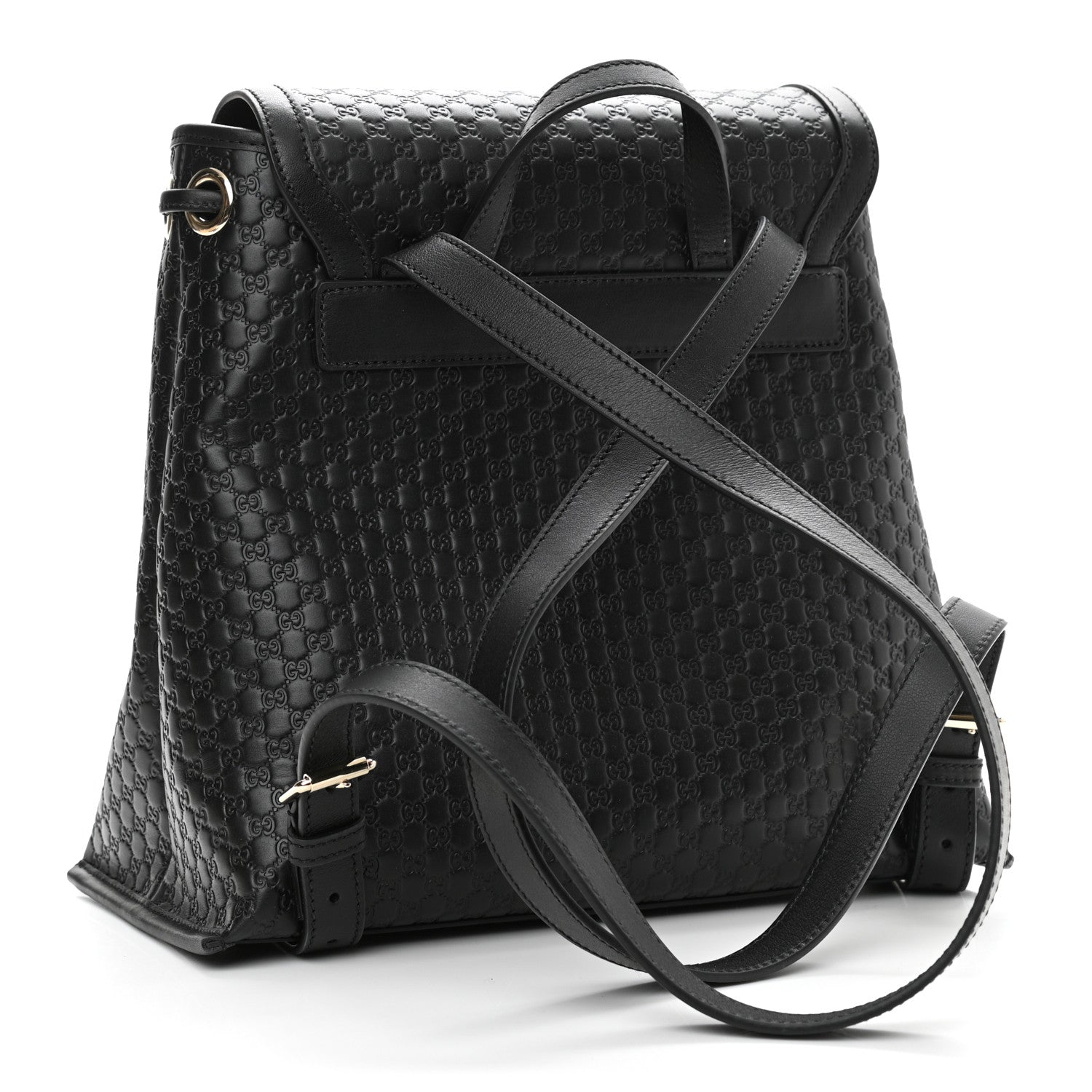 Gucci Microguccissima Drawstring Backpack Black 3 of 10