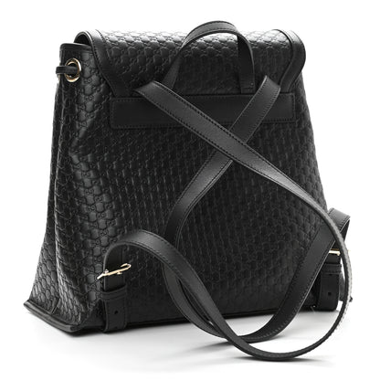 Gucci Microguccissima Drawstring Backpack Black 3 of 10