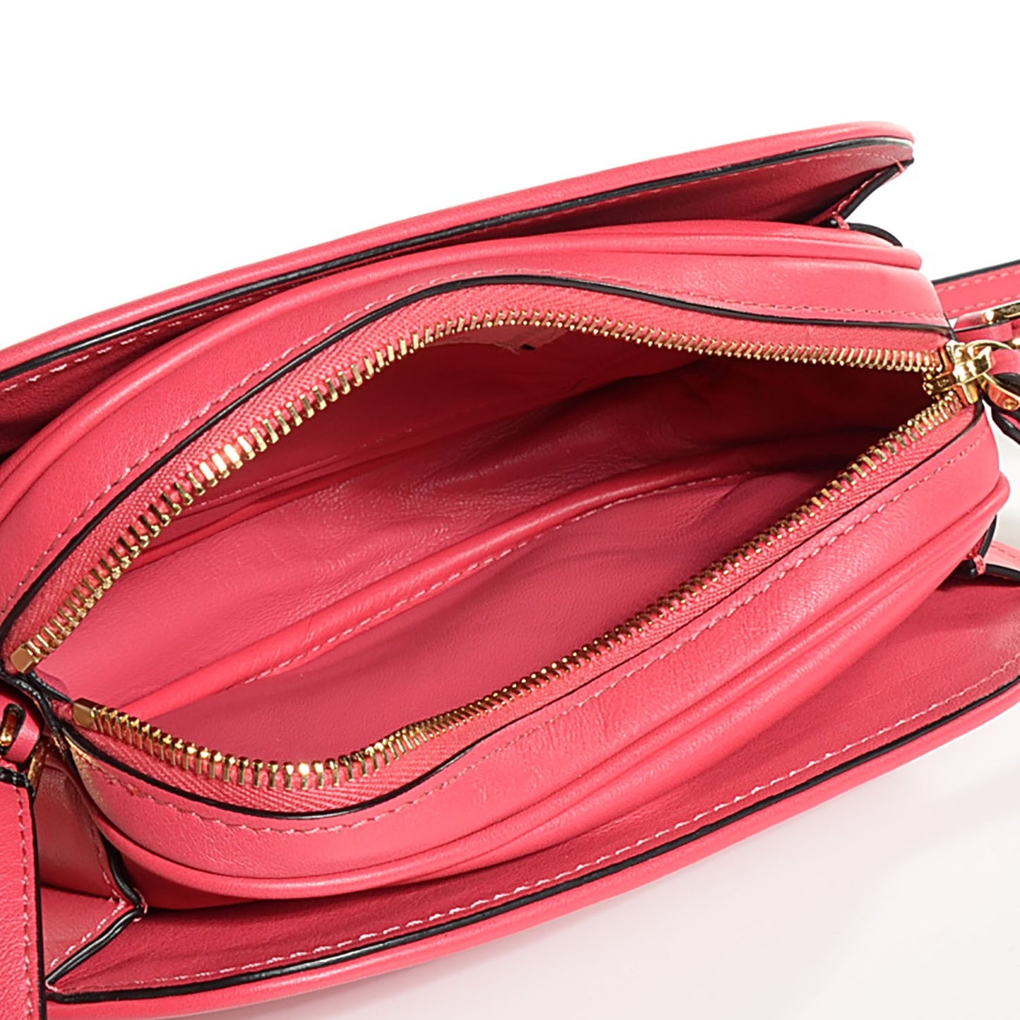 Vitello Small Logo Go Crossbody Bag Deep Rose
