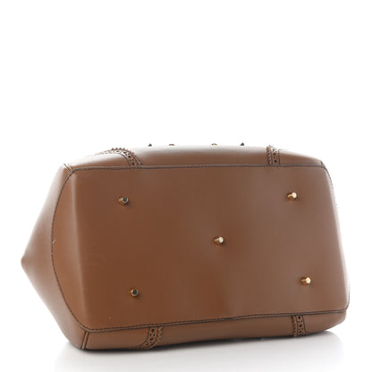 Burberry Bridle Calfskin Broguing Small Blaze Satchel Brown 4 of 10