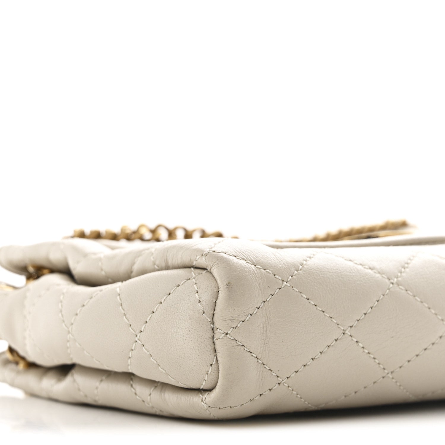 Saint Laurent Lambskin Quilted Monogram Mini Nolita Crema Soft 9 of 10