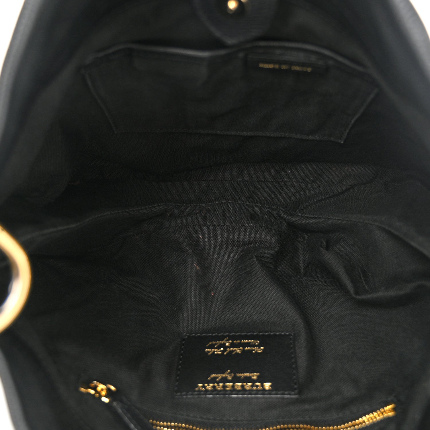 Burberry Grainy Calfskin House Check Small Bingley Black 5 of 11