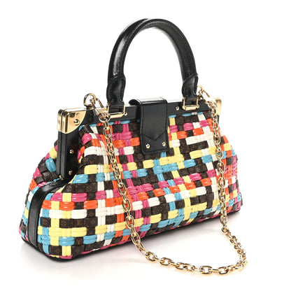 Louis Vuitton Calfskin Monogram Guinguette LV Cafe Clutch  Multicolor 3 of 8