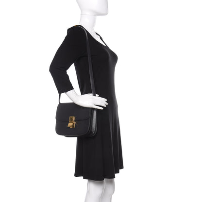 Celine Liege Calfskin Medium Classic Box Bag Black 2 of 12