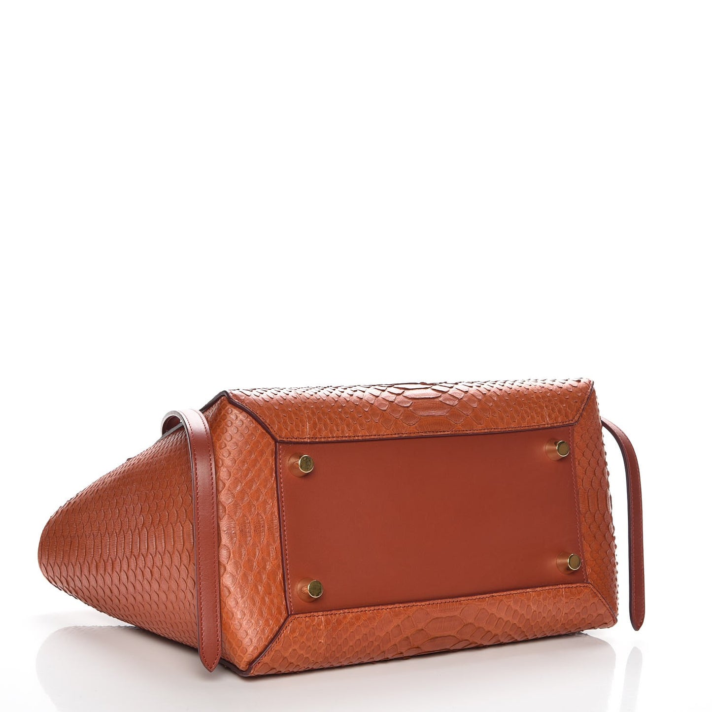 Python Mini Belt Bag Red Ochre