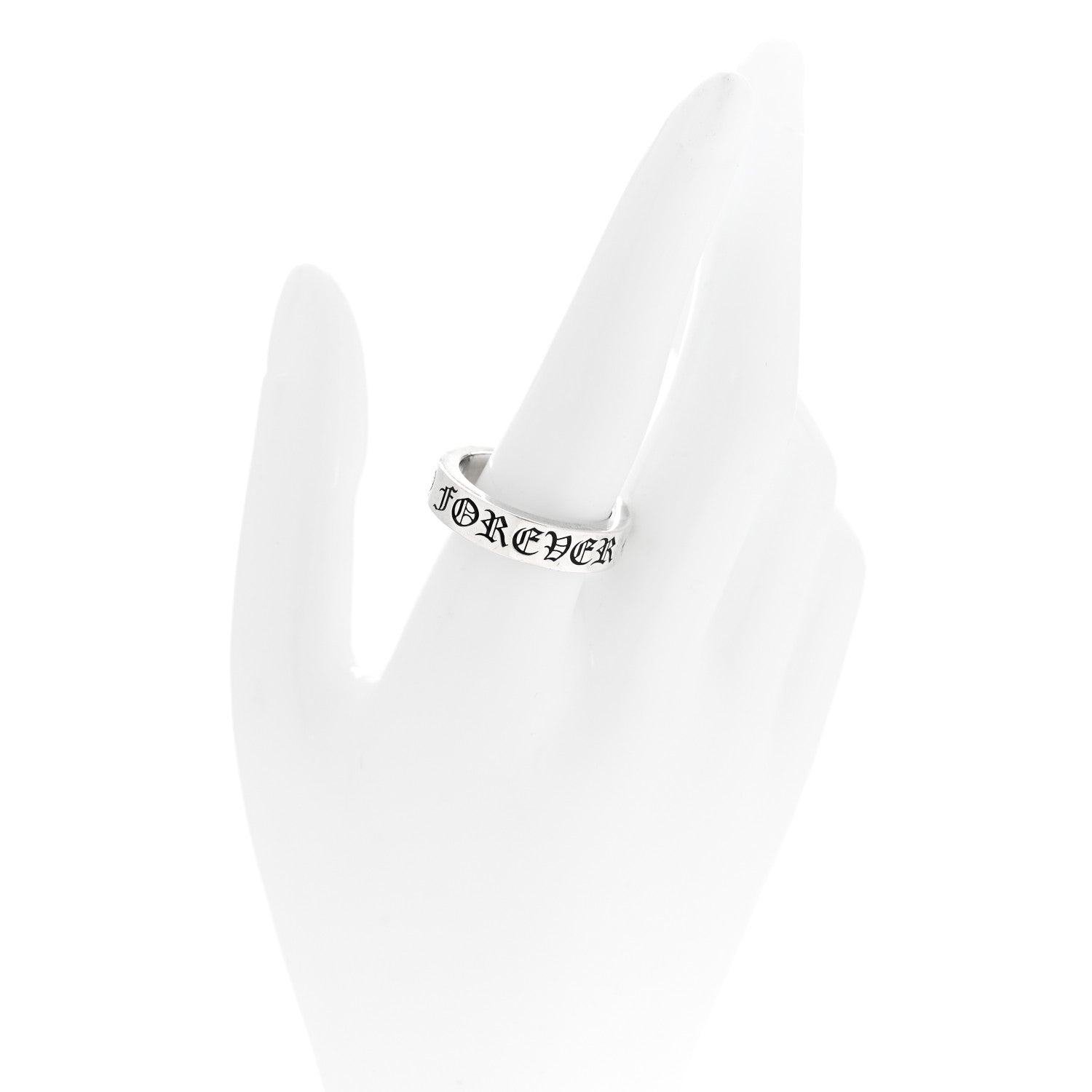 Chrome Hearts Sterling Silver Forever Spacer Ring 62 10 2 of 6