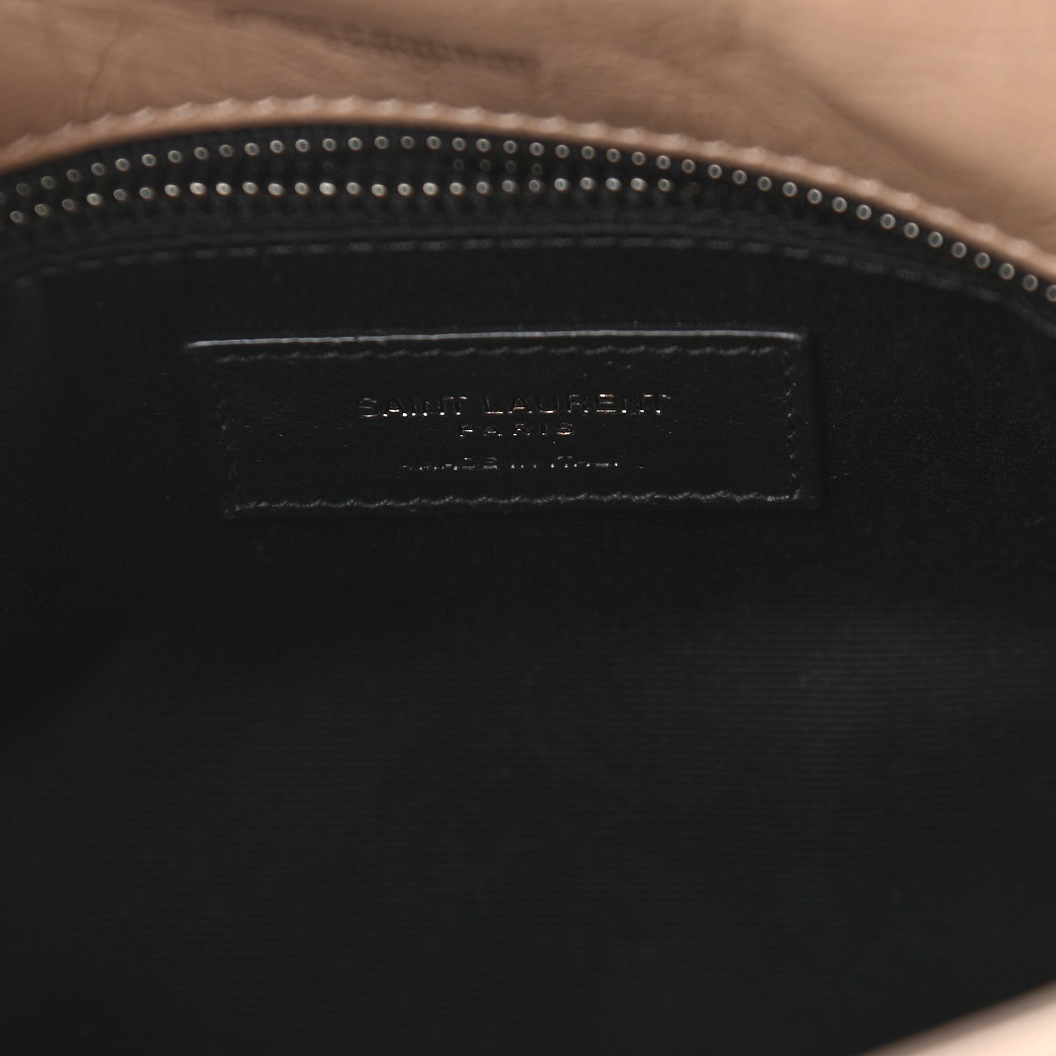 Saint Laurent Crinkled Calfskin Matelasse Monogram Medium Niki Chain Satchel Natural Tan 6 of 9