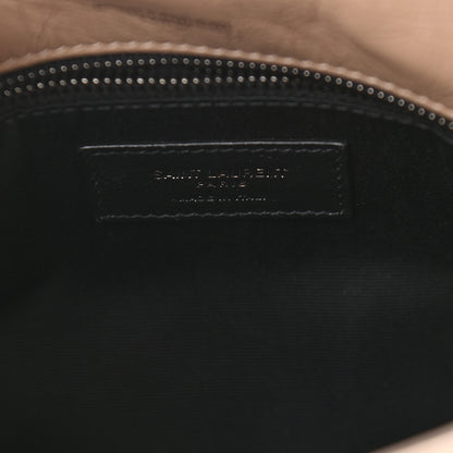 Saint Laurent Crinkled Calfskin Matelasse Monogram Medium Niki Chain Satchel Natural Tan 6 of 9