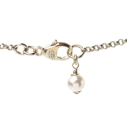 Chanel Crystal Pearl Snow Splash CC Pendant Necklace Gold 5 of 5