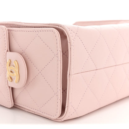 Chanel Caviar Quilted Mini Chanel 25 Handbag Light Pink 9 of 11
