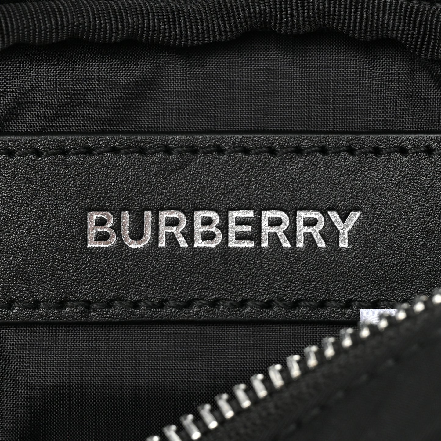 Econyl Logo Print Small Cannon Bum Bag Black