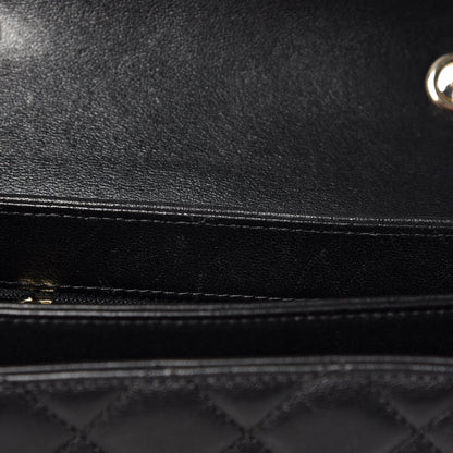Chanel Sheepskin Quilted Beauty Lock Flap Black 9 of 13