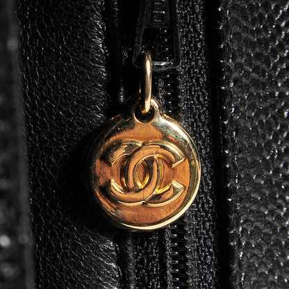 Chanel Caviar Quilted Jumbo Kelly Flap Black 10 of 10