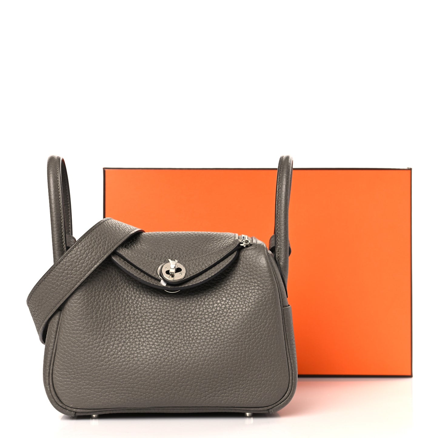 Taurillon Clemence Mini Lindy 20 Etain