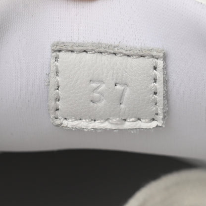 Hermes Denim Suede Goatskin Bouncing Sneakers 37 Bleu Clair White 7 of 12