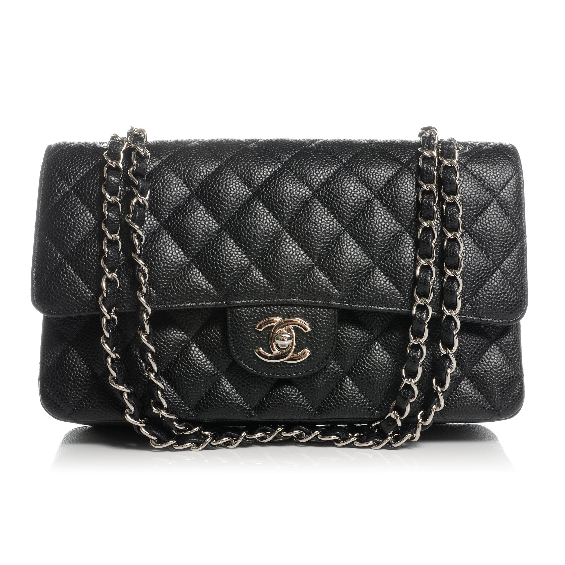 Chanel Caviar Quilted Medium Double Flap Black 1 of 11
