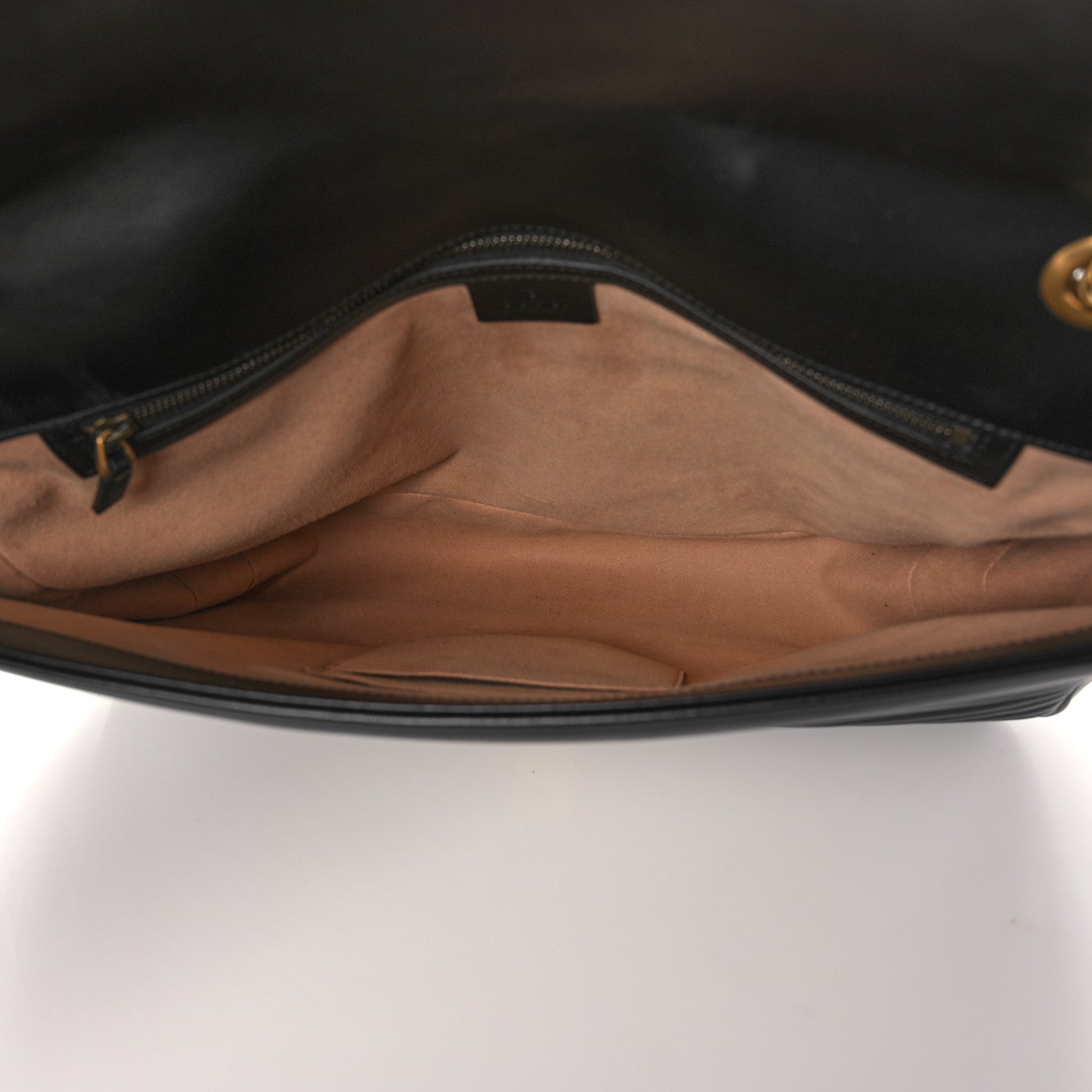 Gucci Calfskin Matelasse Large GG Marmont Shoulder Bag Black 5 of 13