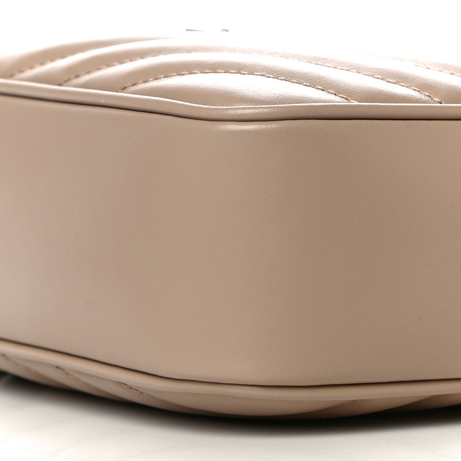 Saint Laurent Calfskin Matelasse Monogram Lou Camera Bag Dark Latte 9 of 10