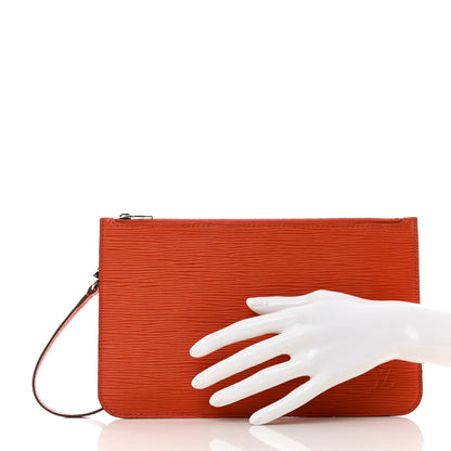 Louis Vuitton Epi Neverfull Pochette MM GM Piment 2 of 6