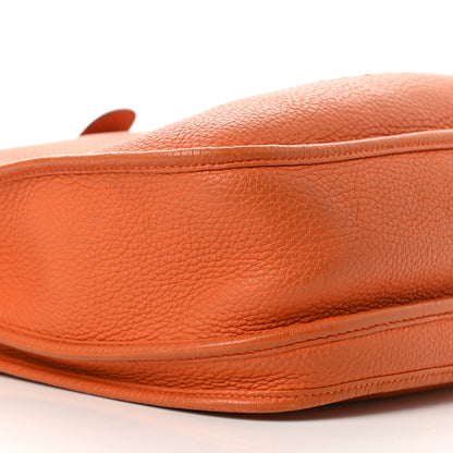 Hermes Taurillon Clemence Evelyne III GM Orange 9 of 15