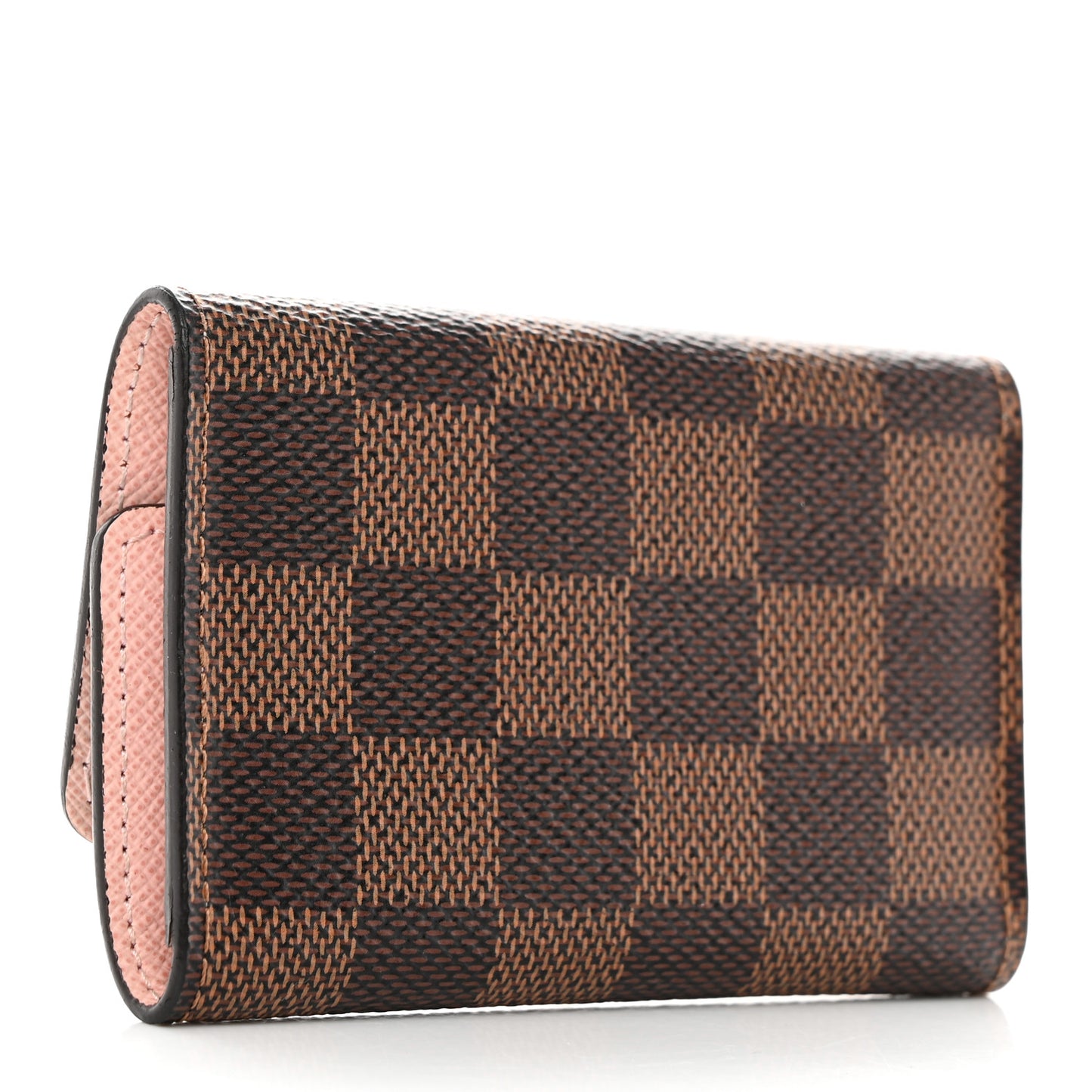Damier Ebene Multicles 6 Key Holder Rose Ballerine