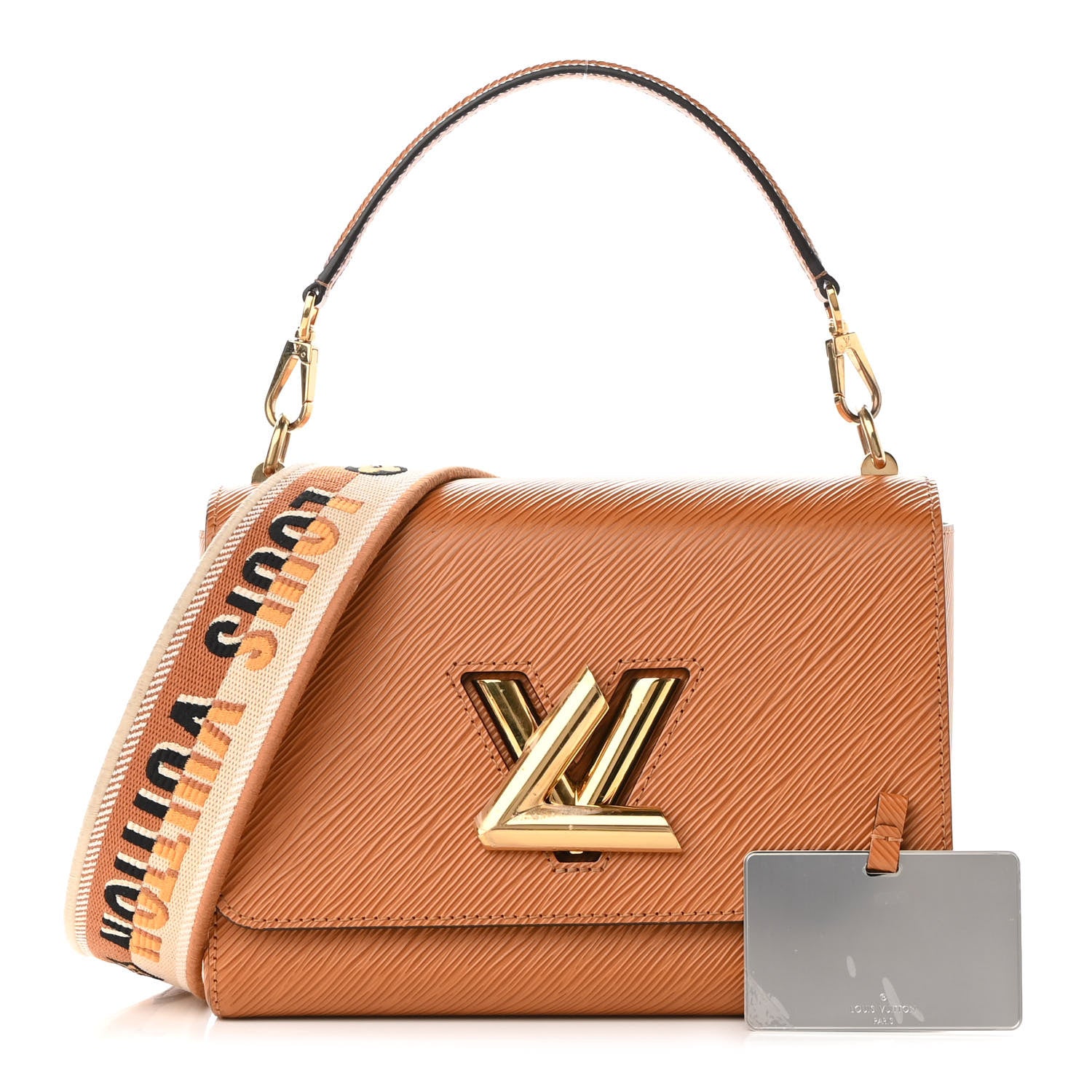 Louis Vuitton Epi Twist Shoulder Bag MM Gold Honey 1 of 9