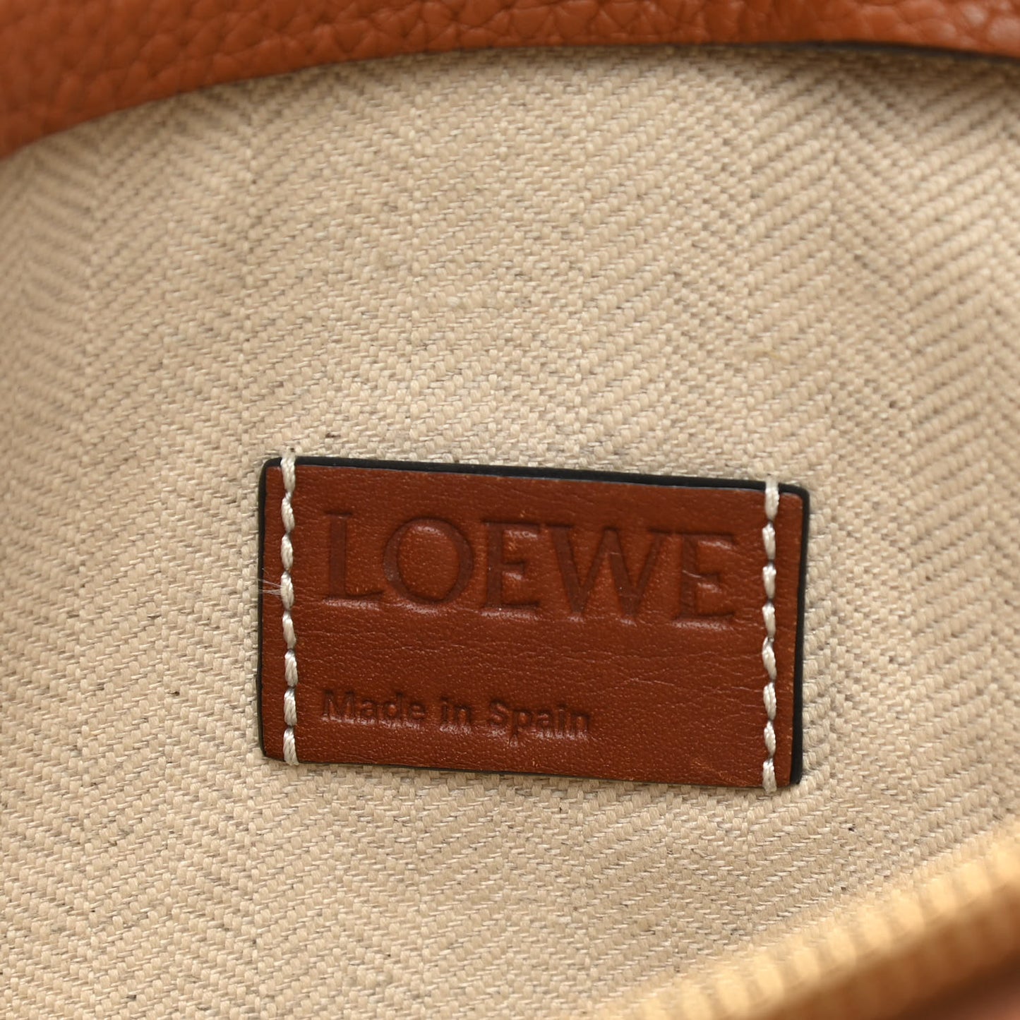 Calfskin T Pouch Tan