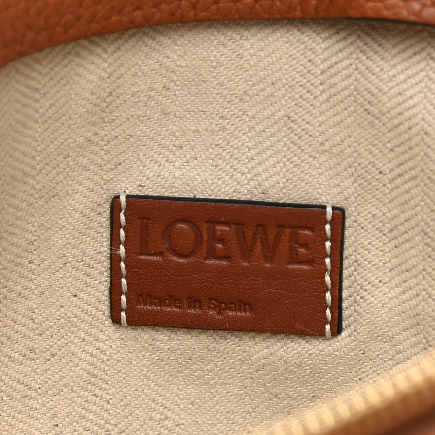 Loewe Calfskin T Pouch Tan 6 of 11