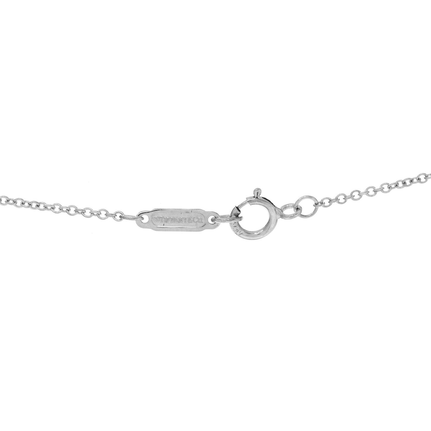 18K White Gold Platinum Diamond .25ct Solitaire Pendant Necklace
