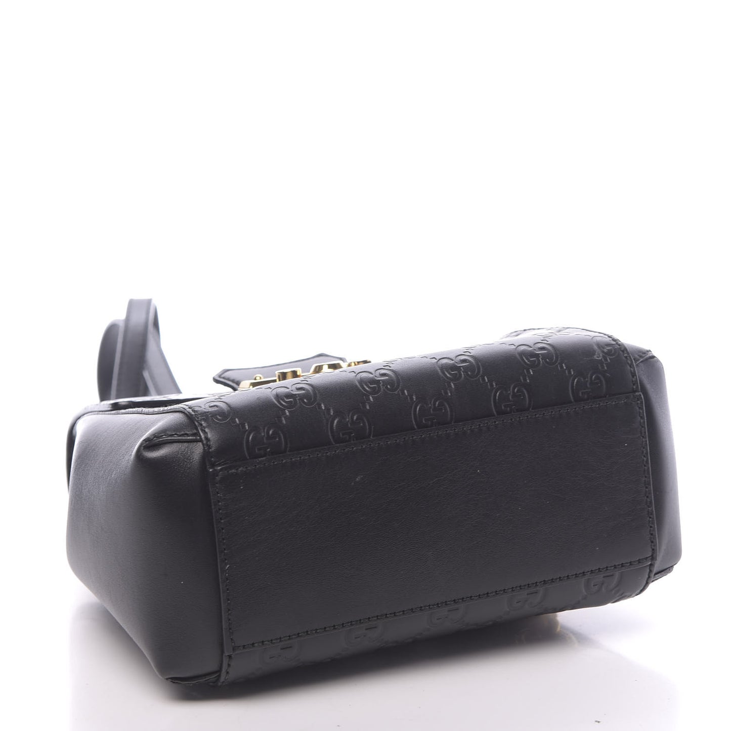 Guccissima Signature Padlock Backpack Black