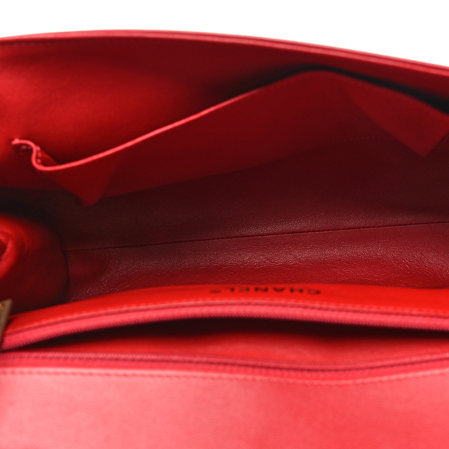 Chanel Calfskin Quilted Chevron In The City Bag Red 5 of 12