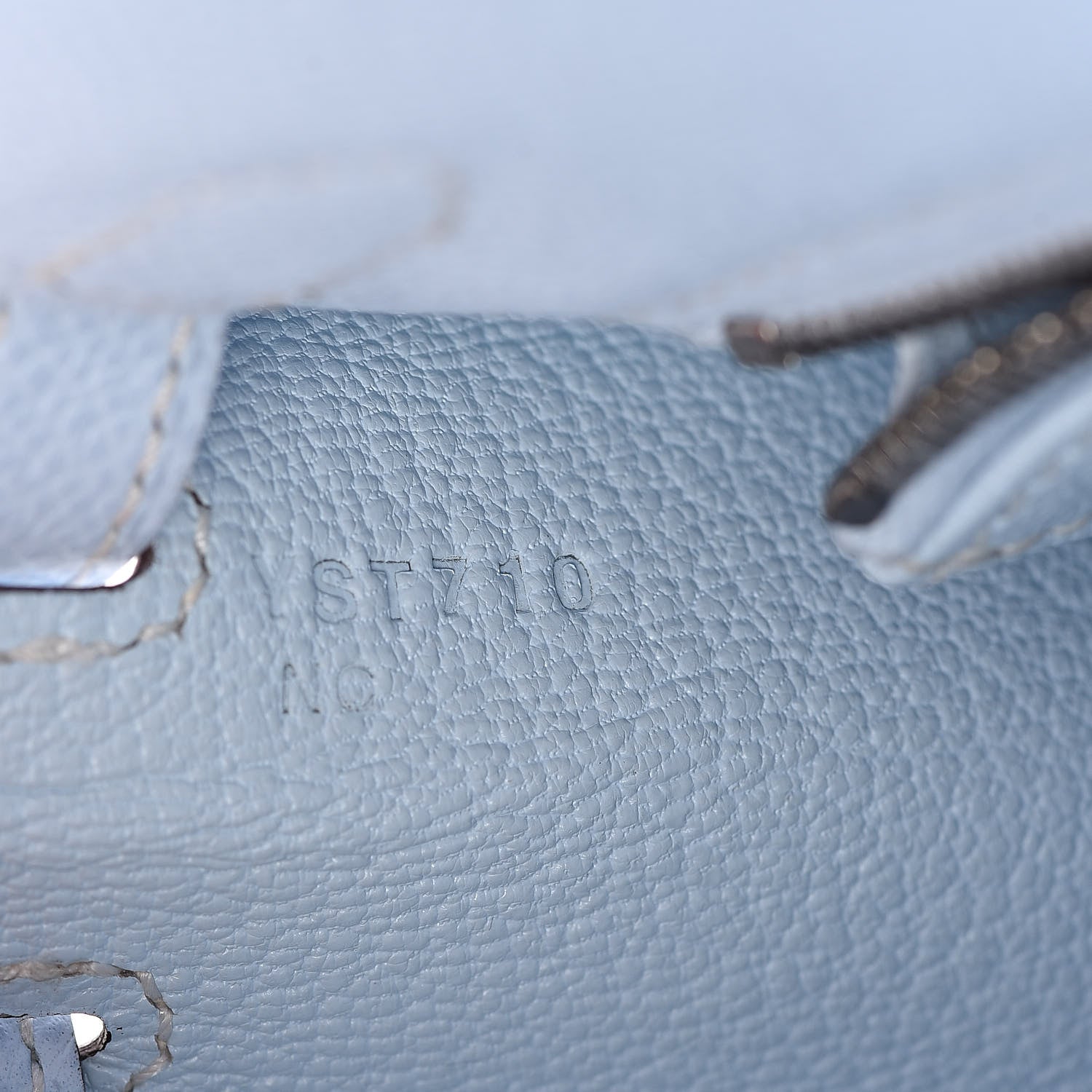 Hermes Epsom Kelly Sellier 25 Bleu Brume 9 of 32