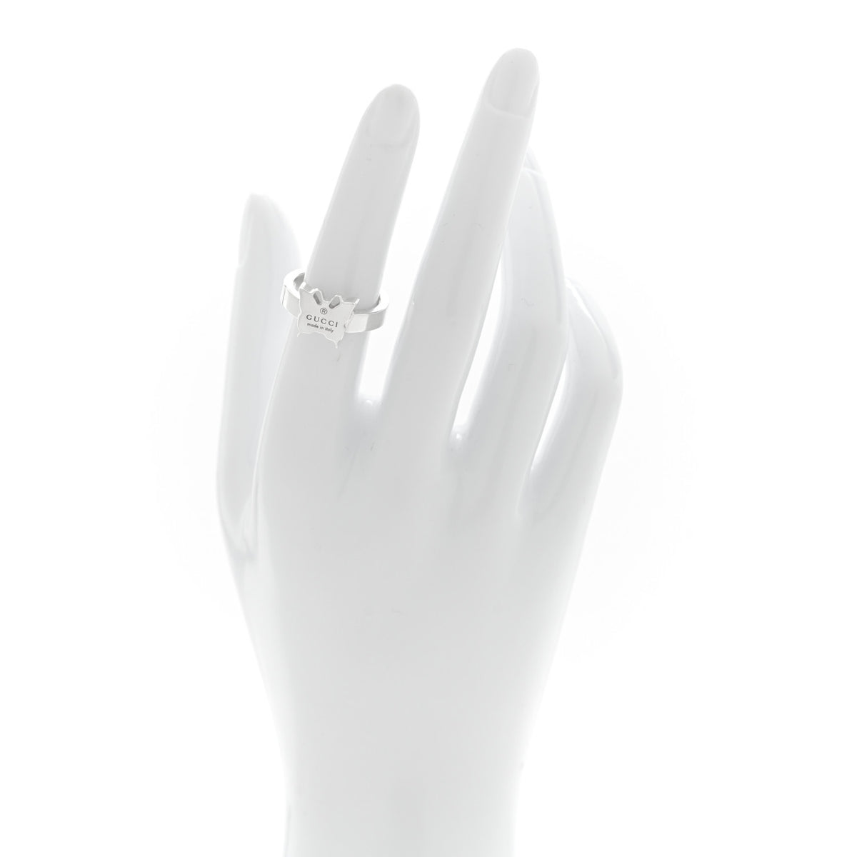 Sterling Silver Butterfly Band Ring 52 6