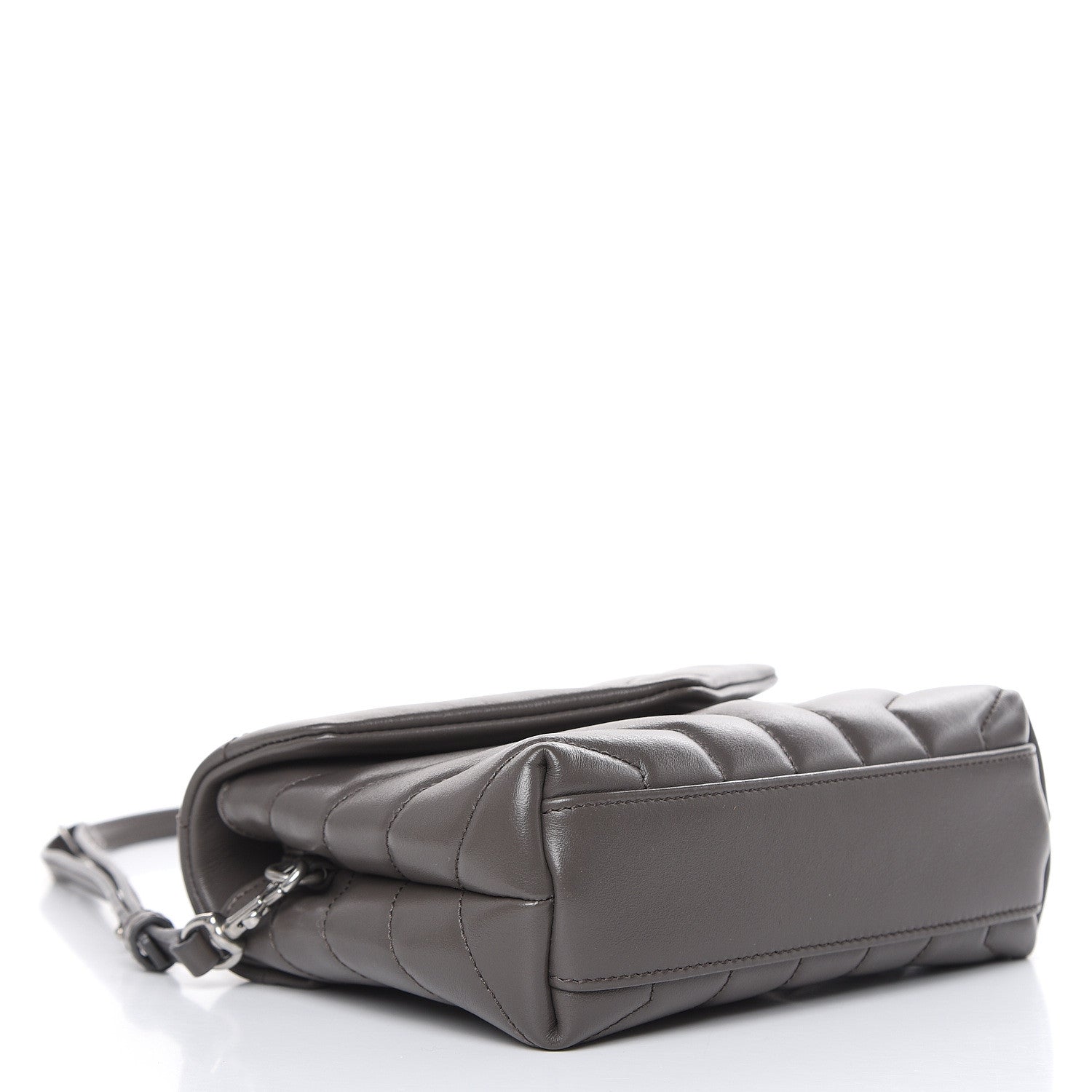 Saint Laurent Calfskin Y Quilted Monogram Toy Loulou Crossbody Bag Earth 4 of 10