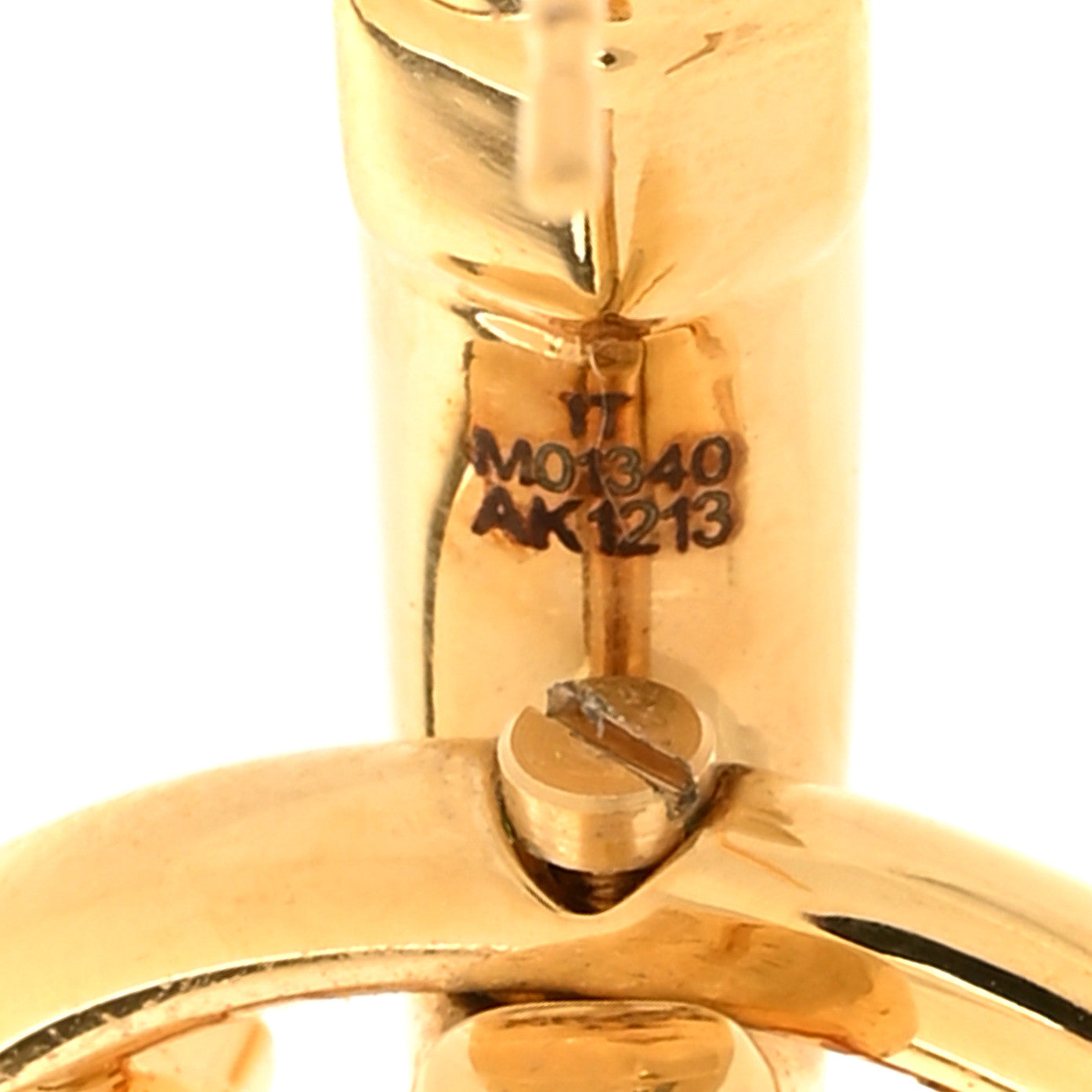 LV Chain It Earrings Gold