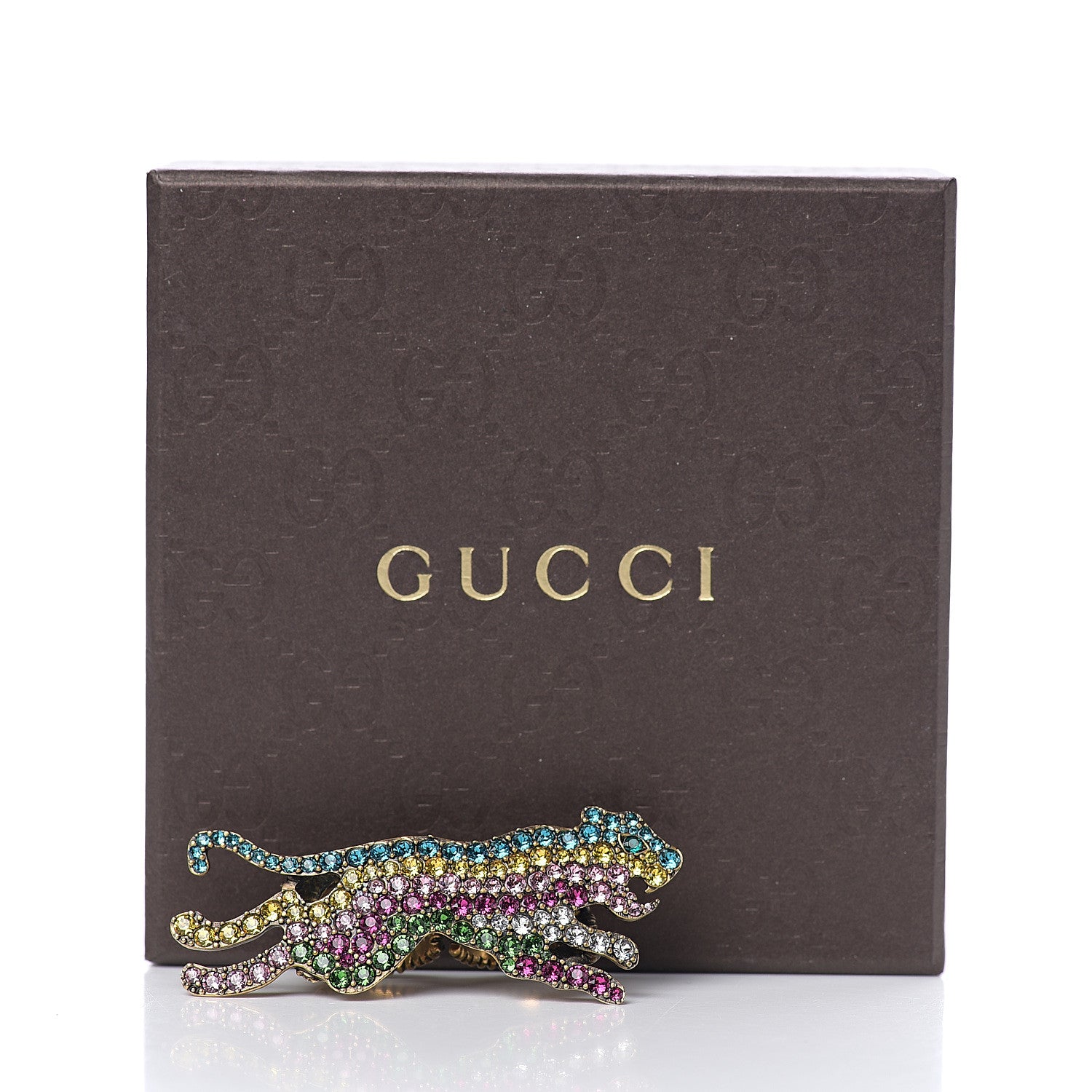 Gucci Crystal Tiger Multi-Finger Ring Multicolor 6 of 6