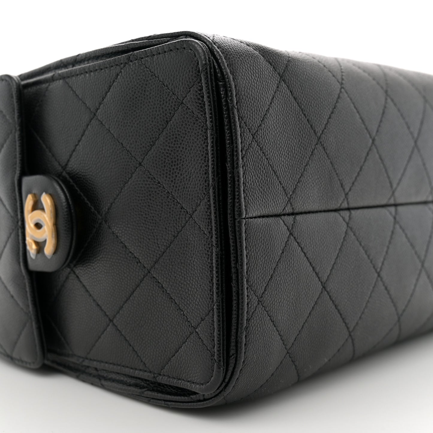 Caviar Quilted Small Chanel 25 Handbag Black