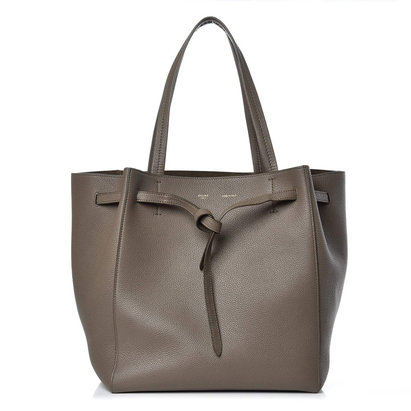 Soft Grained Calfskin Small Belt Cabas Phantom Taupe